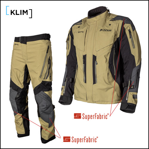 Klim motorcycle jacket and pants