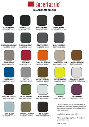 Image SuperFabric color chart